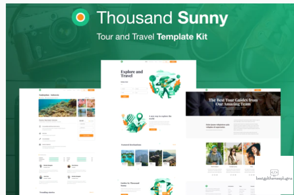 Thousand Sunny Travel Elementor Kit