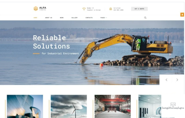 ALFA Industries Industrial Clean Professional Joomla Template
