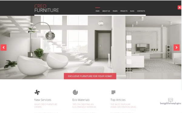 Creo Furniture Furniture Multipage Creative Joomla Template