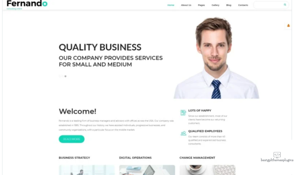 Fernando Consulting Ready to Use Modern Joomla Template