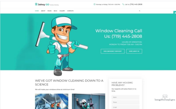 Pure Glass Window Cleaning Services Joomla Template