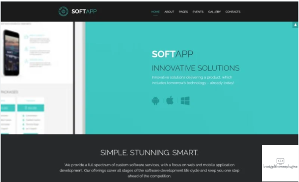 SoftApp Software Company Responsive Joomla Template