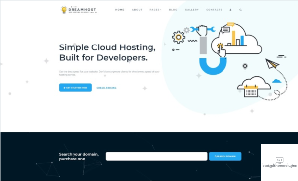 Dreamhost Cloud Hosting Joomla Template