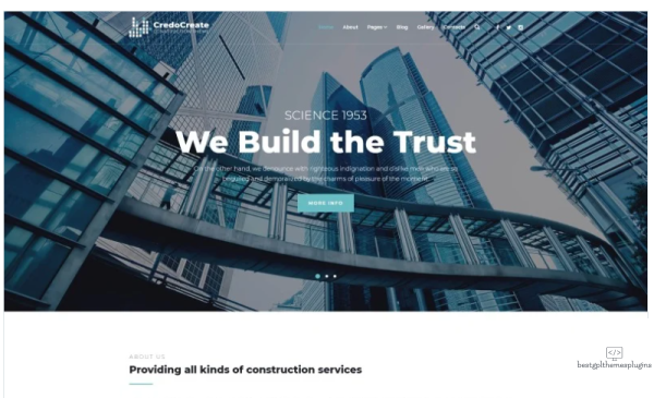 CreadoCreate Construction Company Clean Joomla Template