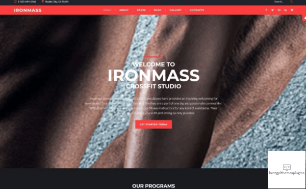 IronMass Fitness Joomla Template