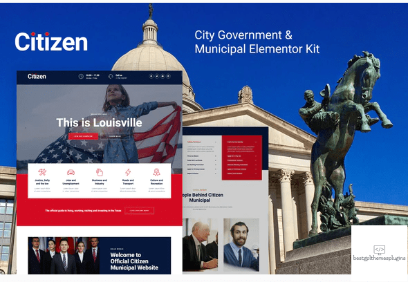 Citizen %E2%80%93 City Government Municipal Elementor Kit