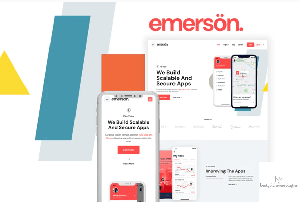 Emerson %E2%80%94 App Software Showcase Elementor Template Kit