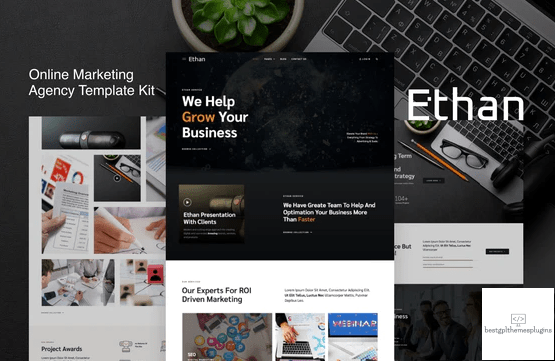 Ethan %E2%80%93 Online Marketing Agency Elementor Template Kit