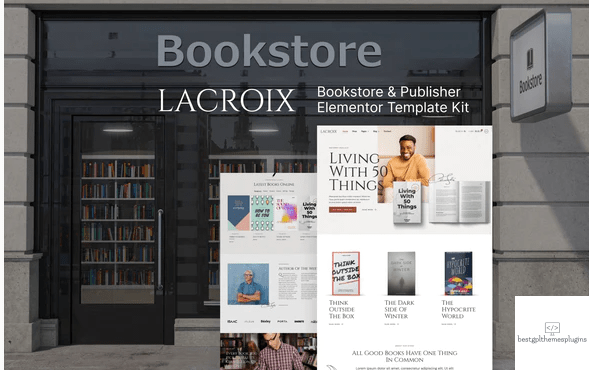 LaCroix %E2%80%93 Author Publisher Elementor Template Kit