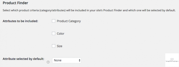 product finder attributes 1