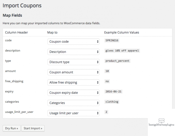 woocommerce customer order csv import suite import coupons mapping