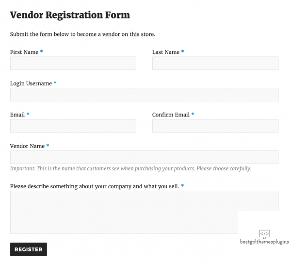 productvendors registrationform