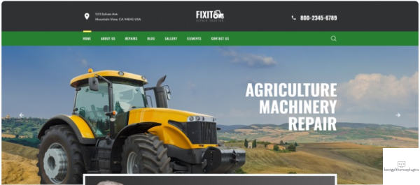FIXIT Tractor Repair Multipage Classic HTML Website Template