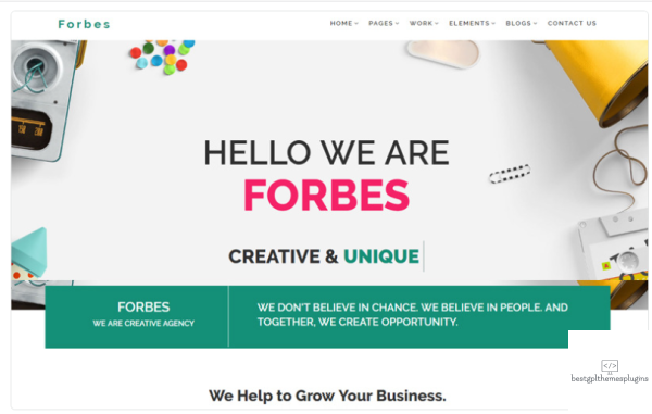 Forbes Multipurpose HTML5 Website Template