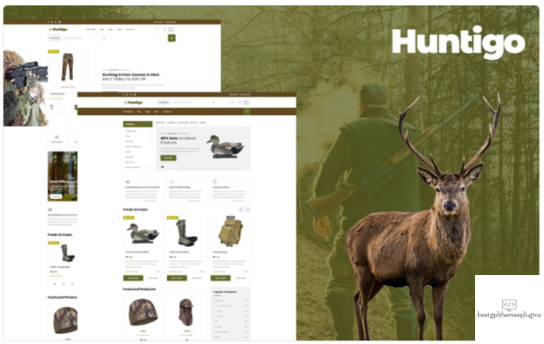 Huntigo Hunting Ammunition HTML Website Template