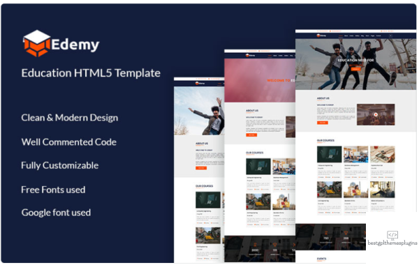 Edemy Education HTML5 Website Template