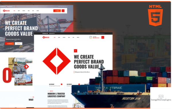 Delco Logistics and Cargo HTML5 Website Template