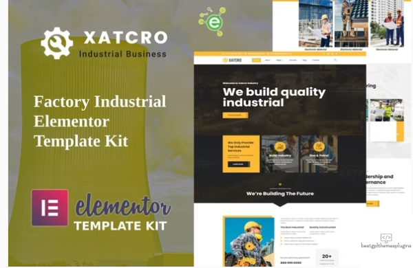 Xatcro Factory Industrial Elementor Template Kit