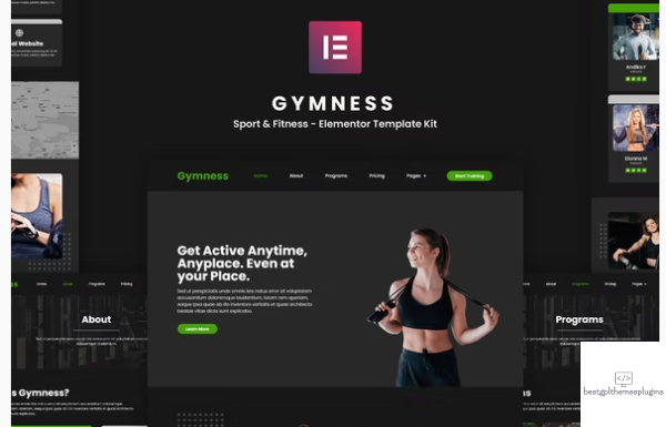 Gymness Sport Fitness Elementor Template Kit