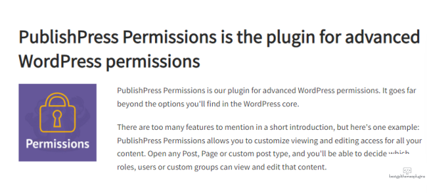 PublishPress %E2%80%93 Permissions Pro