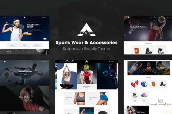 Asport Sports Wear Accessories Shopify Theme 2