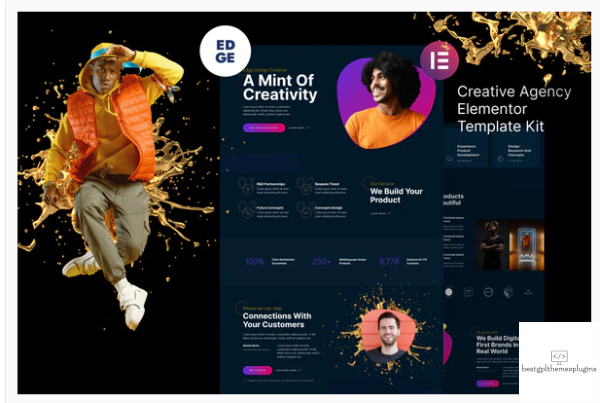 Edge %E2%80%93 Modern Creative Agency Elementor Template Kit