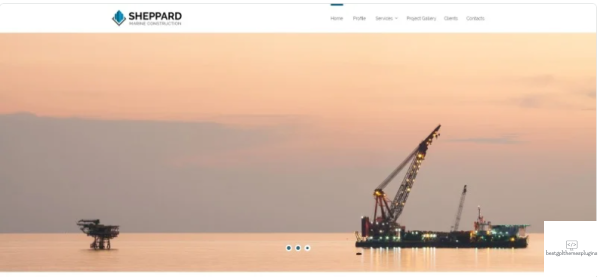 Sheppard Marine Construction Responsive Classic HTML5 Website Template 1