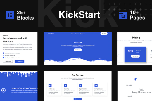 KickStart Creative Digital Business Elementor Template Kit