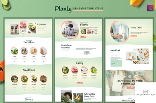 Planty Cafe Restaurant Template Kit
