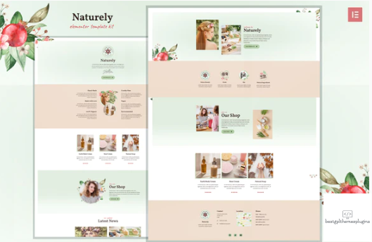 Naturely Natural Cosmetics Beauty Template Kit