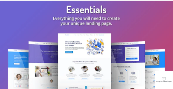 Essentials High Converting SaaS Landing Page Template