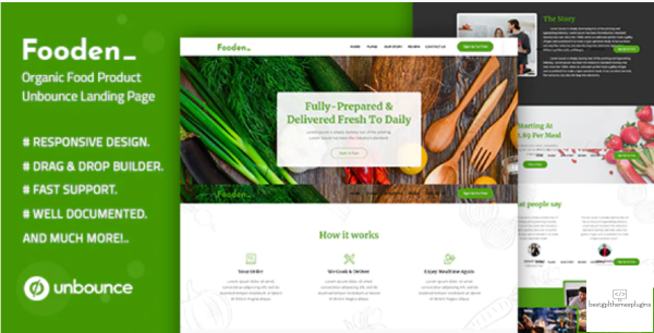 Fooden %E2%80%94 Unbounce Food Product Landing Page Template