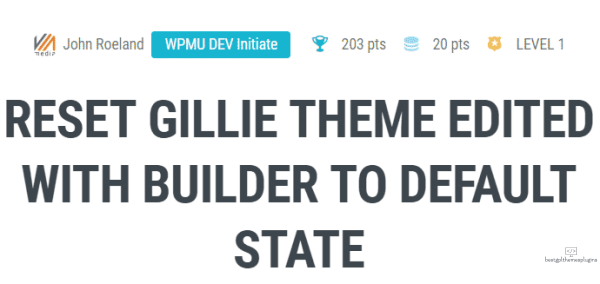 WPMU DEV Gillie WordPress Theme