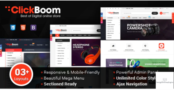 ClickBoom Responsive Multipurpose Shopify Theme Sections Ready