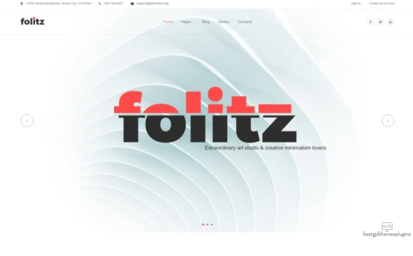 Folitz Art Studio Minimalistic Joomla Template