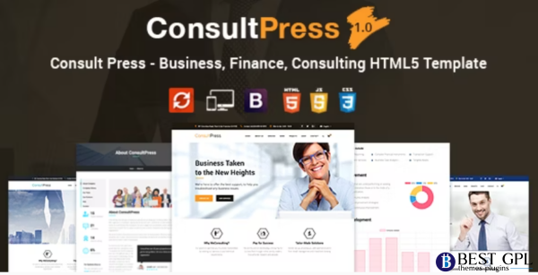 Consult Press Finance Consulting Business HTML5 Template