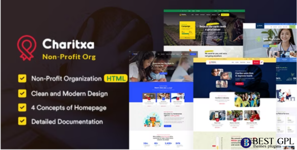 Charitxa Multipurpose Nonprofit HTML Template