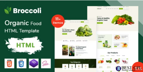 Broccoli Organic Food eCommerce Bootstrap Template