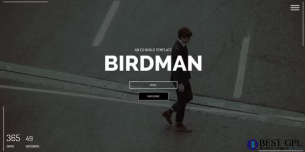 Birdman Responsive Coming Soon Page