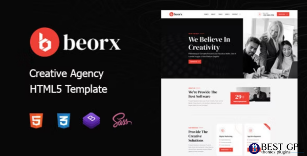 Beorx Creative Agency HTML5 Template