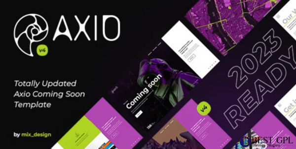 Axio Coming Soon HTML Template