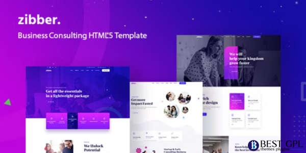 Zibber Business Consulting HTML5 Template
