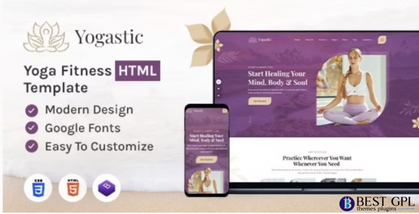 Yogastic Yoga Fitness HTML Template