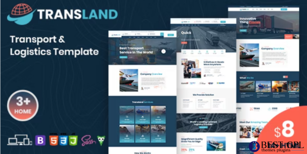 Transland Transportation Logistics HTML Template