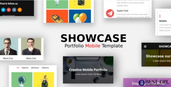Showcase Portfolio Mobile Template