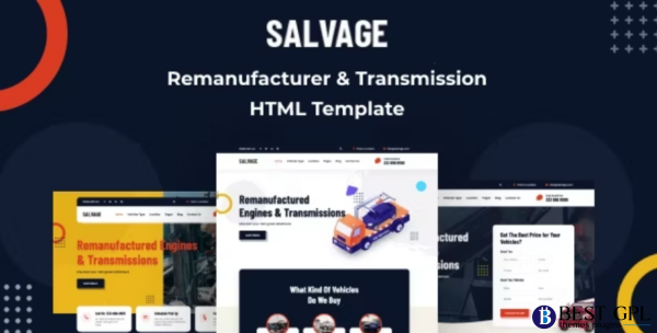 Salvage Remanufacturer HTML Template