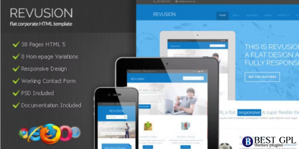 Revusion Flat Corporate HTML Template