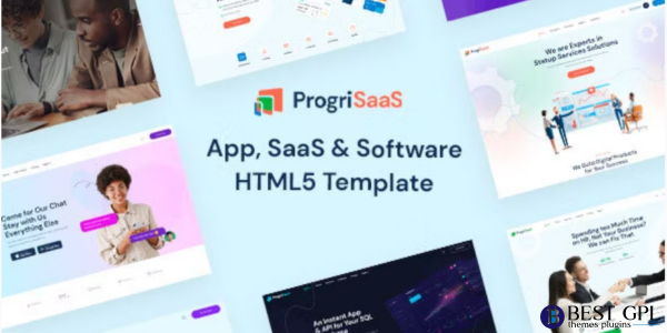 ProgriSaaS Creative Landing Page HTML5 Templates