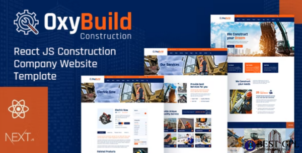 Oxybuild React Construction Template with Next JS