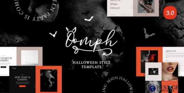 Oomph Halloween Style Coming Soon Landing Page Template
